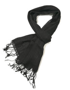 Shanlin Unisex 100% Linen Scarves for Men and Women (71"x22") Solid Color