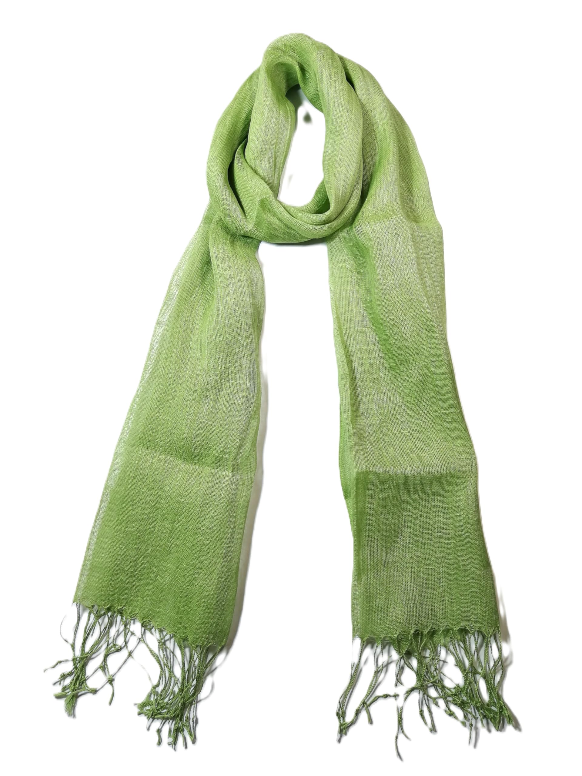 Shanlin Unisex 100% Linen Scarves for Men and Women (71"x22")