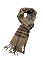 Shanlin 100% Australian Merino Wool Plaid Scarf for Men & Women – Soft, Warm, Lightweight Winter Wrap with Fringe