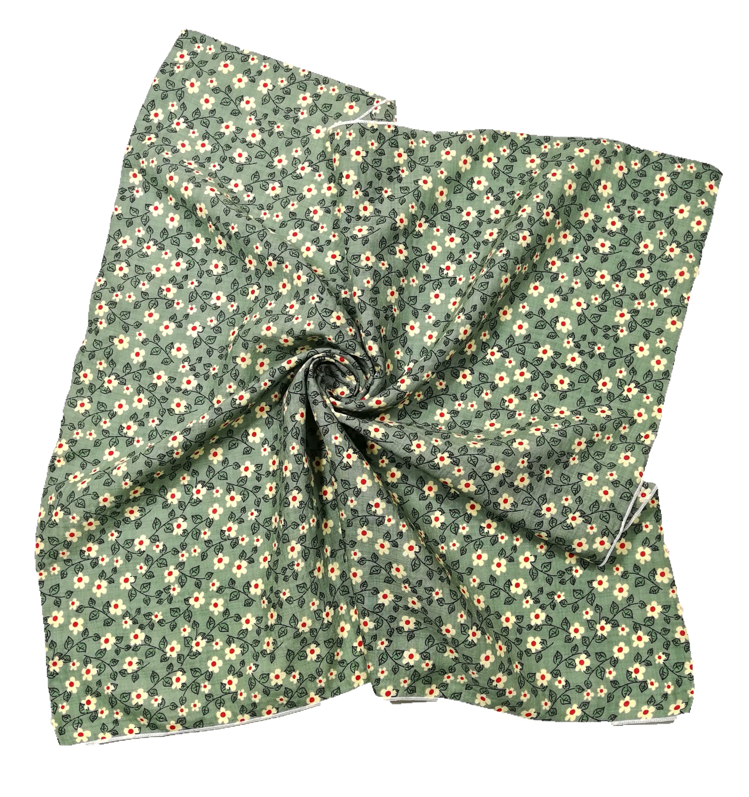 Shanlin Unisex Floral Cotton Bandanas 22x22 inch