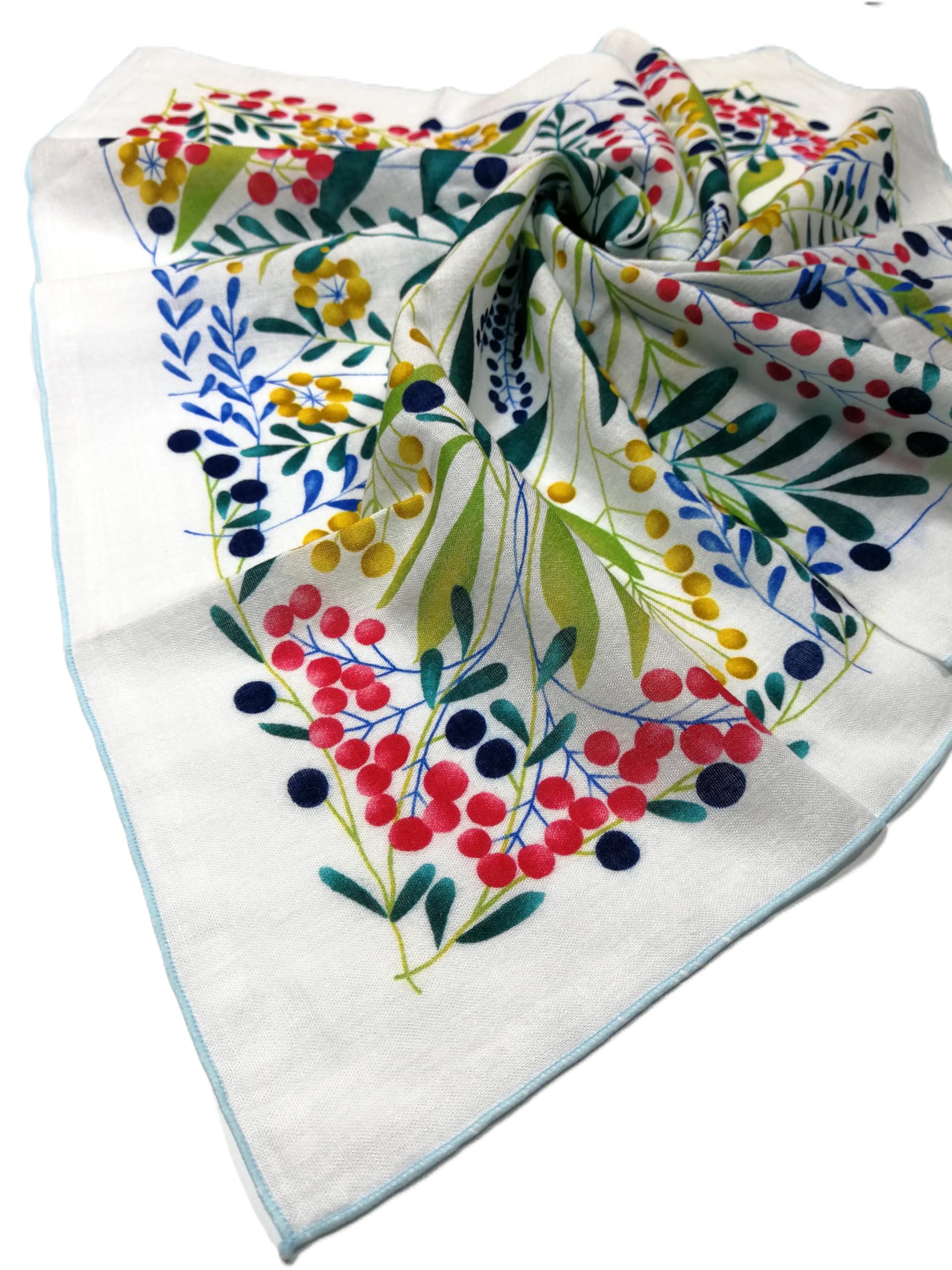 Shanlin Unisex Floral Cotton Square Scarf Bandanas 22x22 inch
