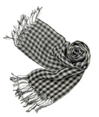Shanlin Unisex Natural Color 100% Linen Scarves for Men and Women