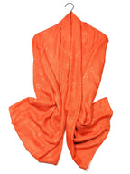 Shanlin Floral Pattern Solid Color Long Scarves for Women