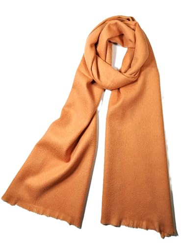 Shanlin Unisex 100% Cashmere Wool Solid Color Scarves for Men and Women