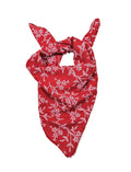 Shanlin Unisex Cotton Square Bandanas Scarves 24x24 (Floral A)