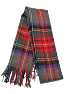 Shanlin 100% Australian Merino Wool Plaid Scarf for Men & Women – Soft, Warm, Lightweight Winter Wrap with Fringe