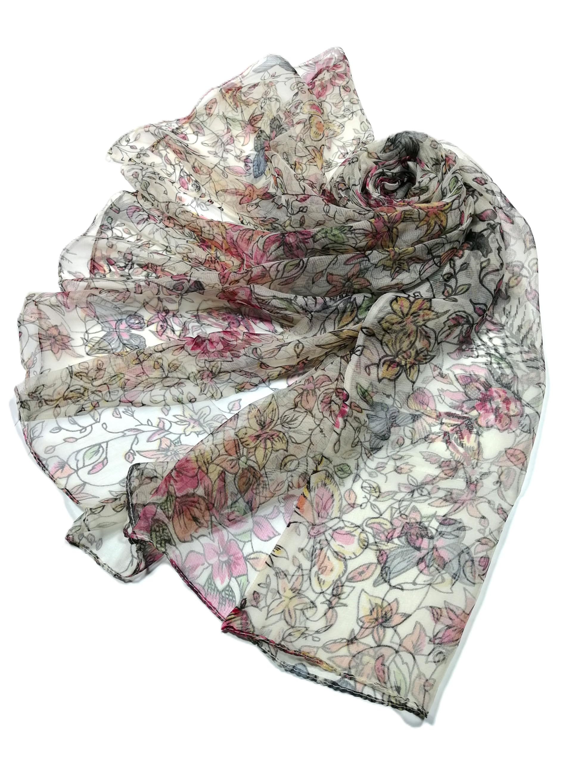 Shanlin Mulberry Silk Long Scarves (62"x40")