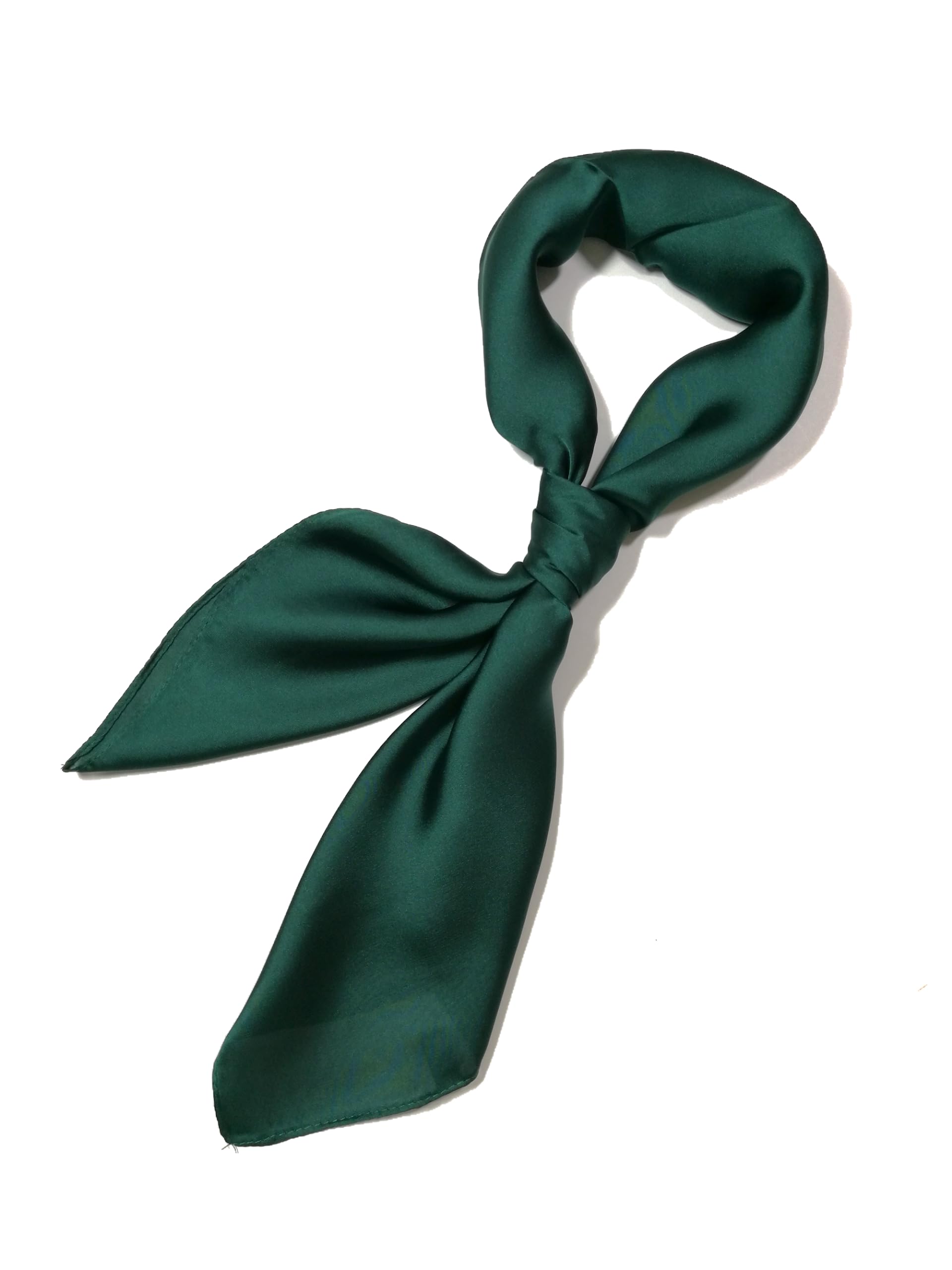 Shanlin Silk Feel Pattern Square Scarves 27" X 27"(Solid Color)