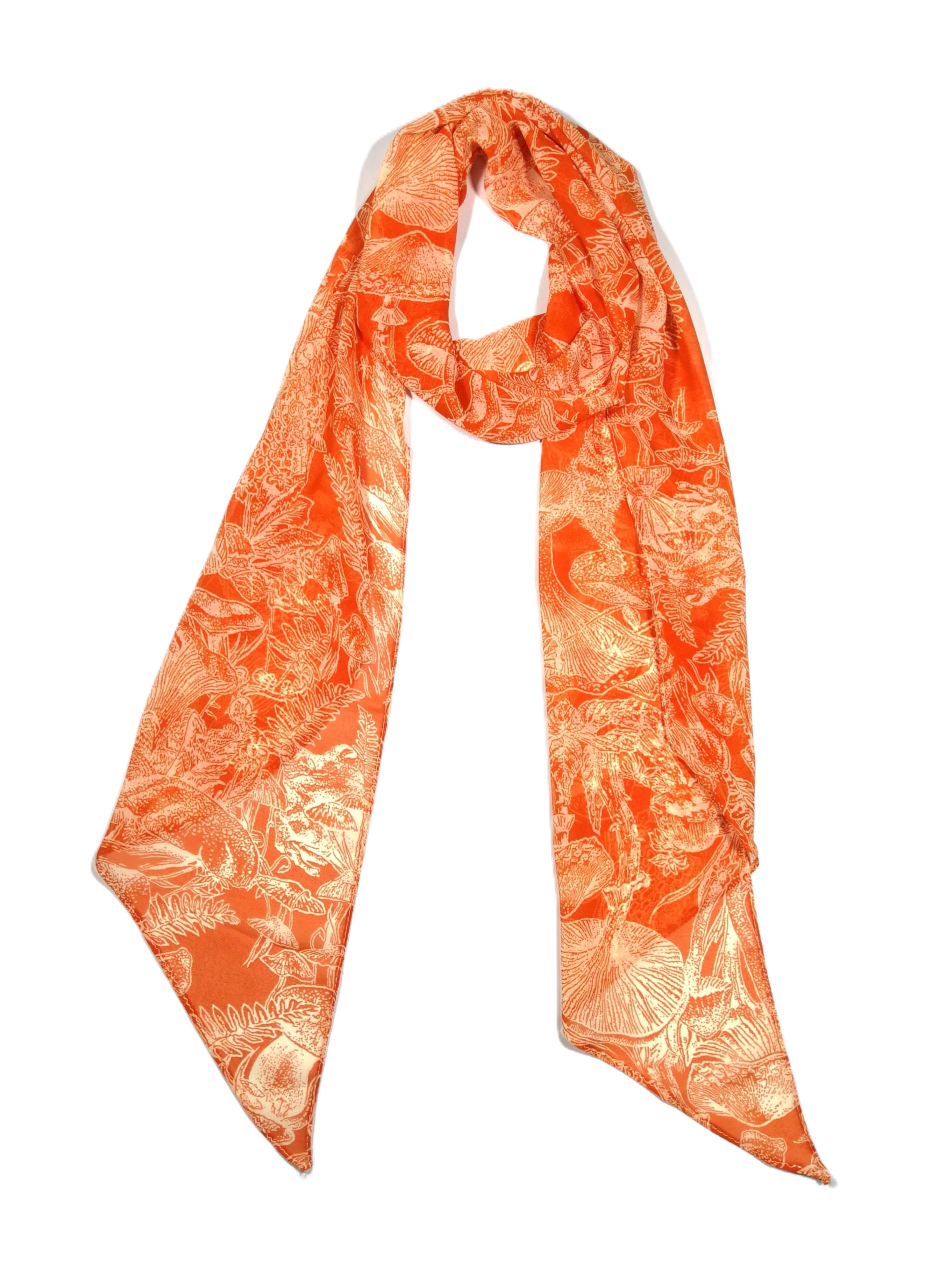Shanlin Vintage Polka Dot Chiffon Skinny Scarf – Lightweight Retro Long Ribbon for Neck, Hair, Hat