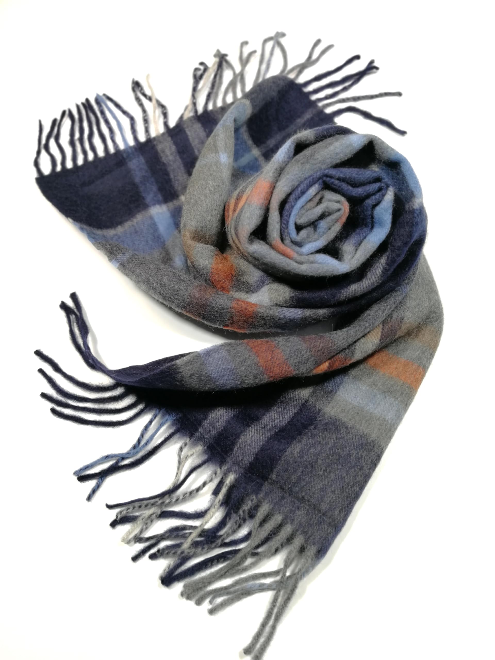 Shanlin 100% Cashmere Ultra Soft Solid & Plaid Scarf for Men & Women with Gift Box