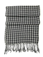 Shanlin Unisex Natural Color 100% Linen Scarves for Men and Women