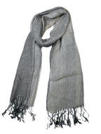 Shanlin Unisex Natural Color 100% Linen Scarves for Men and Women