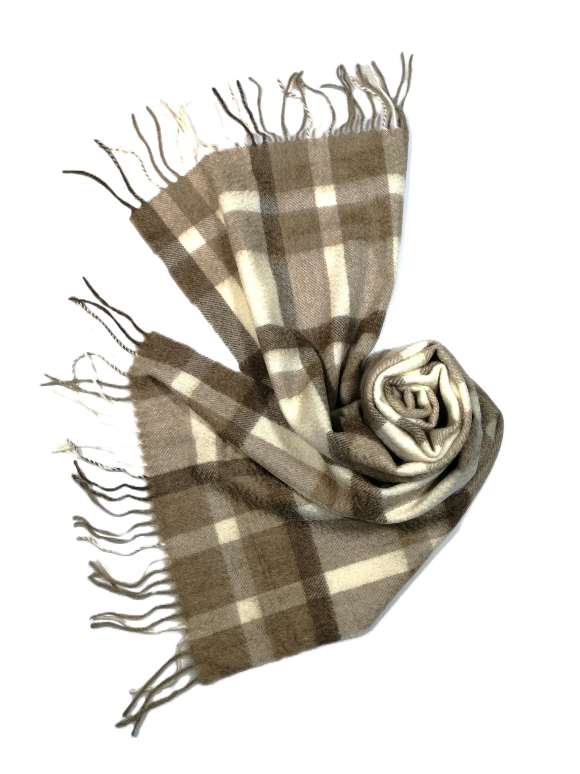 Shanlin 100% Cashmere Ultra Soft Solid & Plaid Scarf for Men & Women with Gift Box