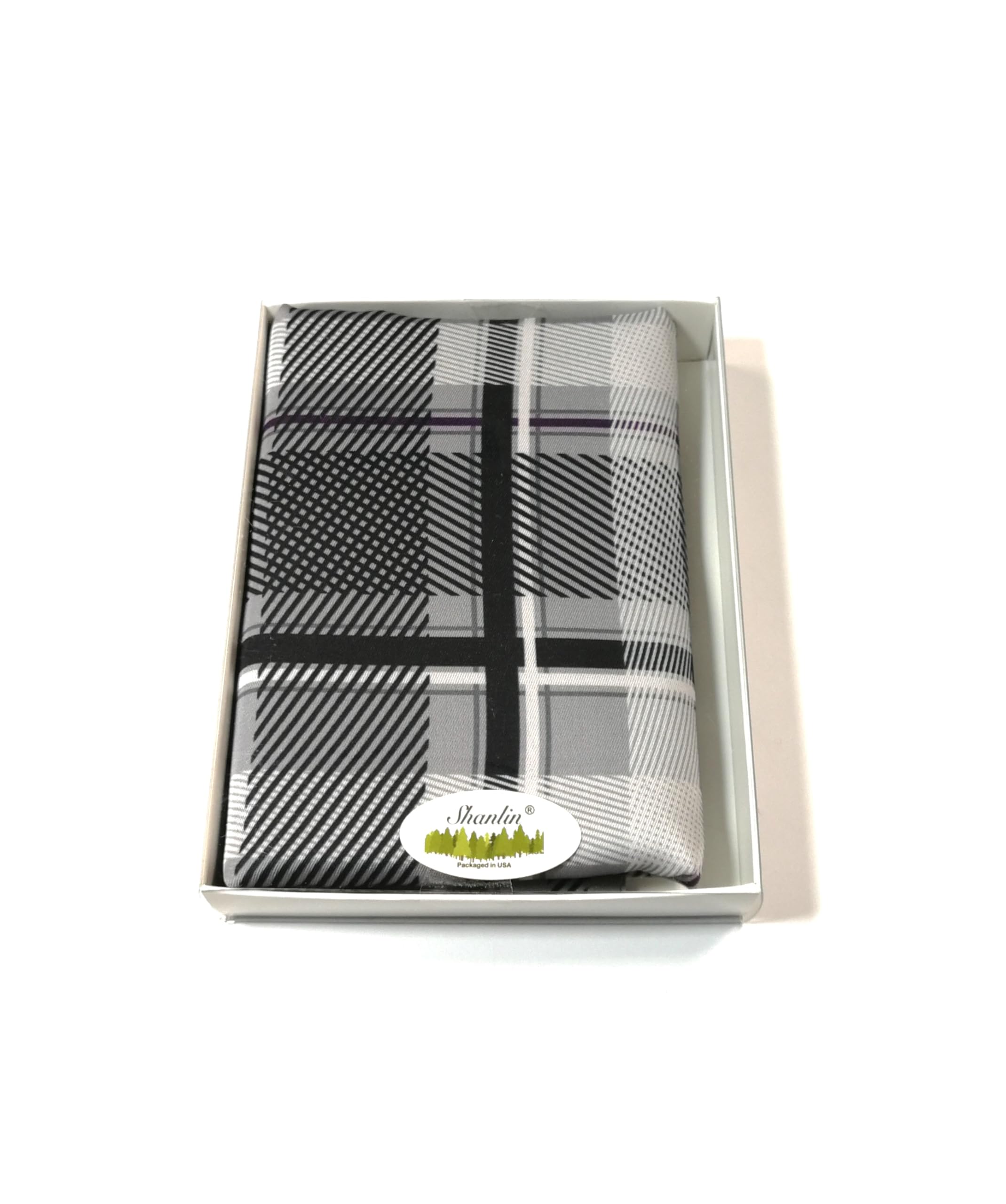 Shanlin Silk Feel Double-Layered Scarves for Men in Gift Box