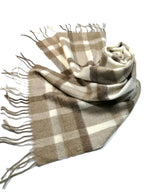 Shanlin 100% Cashmere Ultra Soft Solid & Plaid Scarf for Men & Women with Gift Box