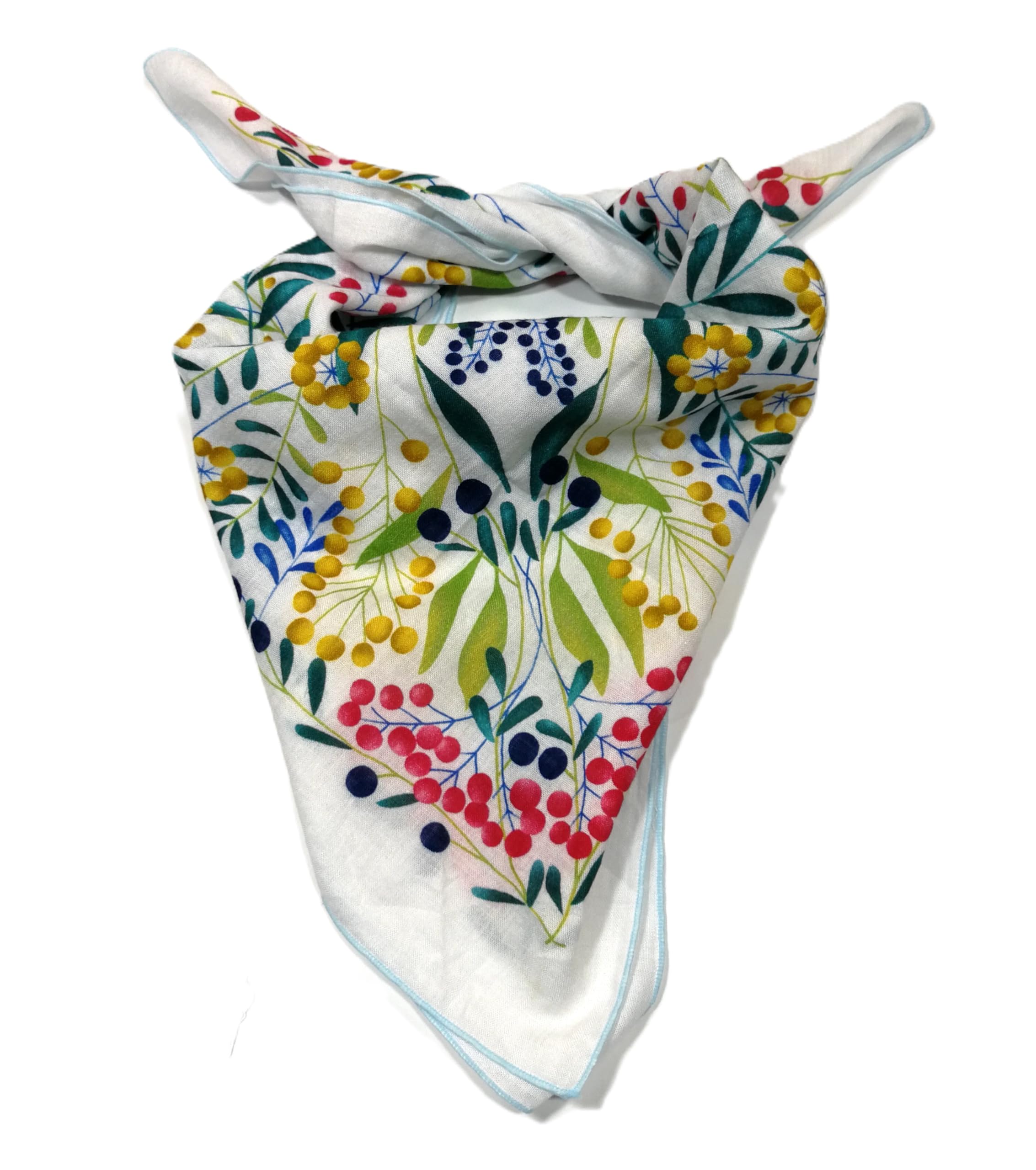 Shanlin Unisex Floral Cotton Square Scarf Bandanas 22x22 inch