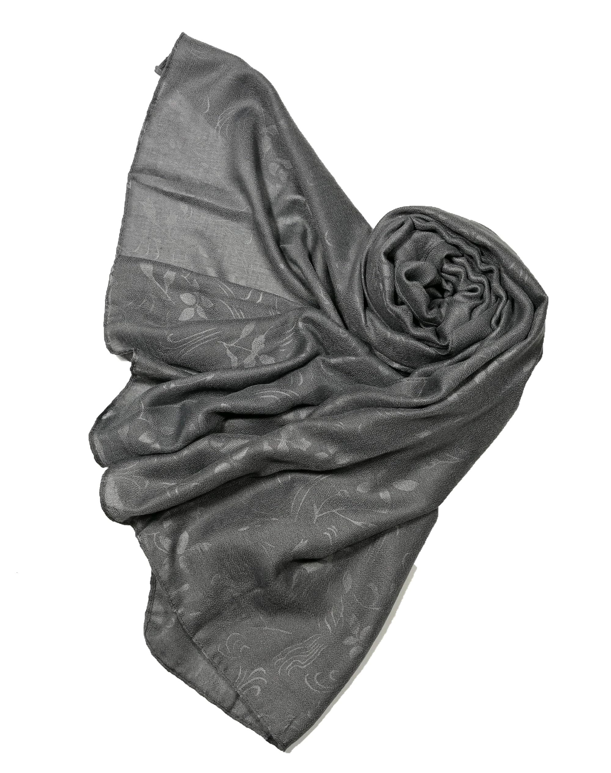 Shanlin Floral Pattern Solid Color Long Scarves for Women