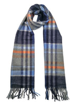 Shanlin 100% Cashmere Ultra Soft Solid & Plaid Scarf for Men & Women with Gift Box
