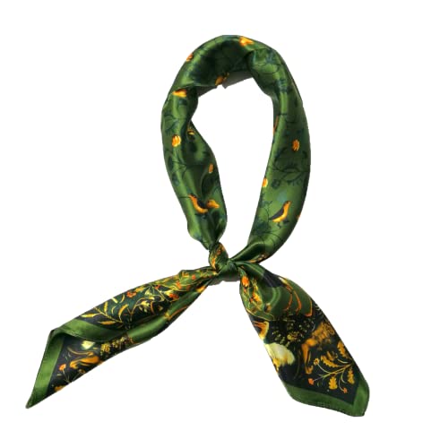 Shanlin Unisex 100% Mulberry Silk Square Scarf in Gift Box (27”x27”)
