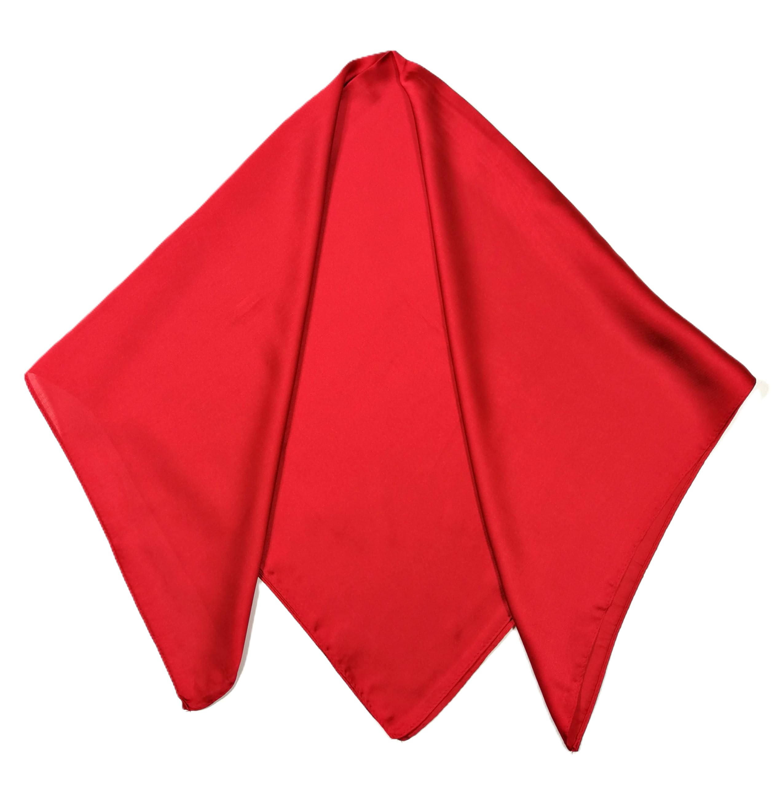 Shanlin Silk Feel Pattern Square Scarves 27" X 27"(Solid Color)
