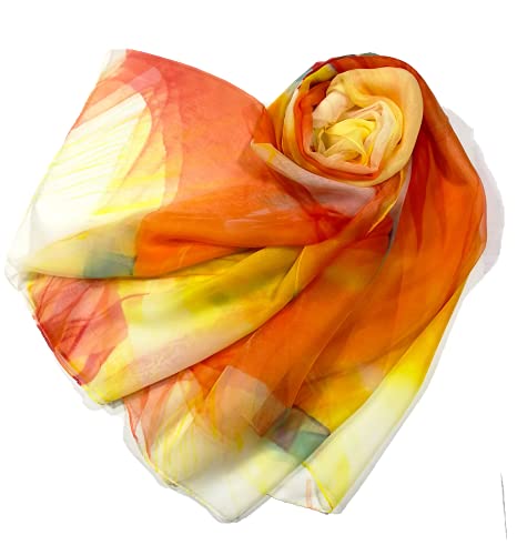 Shanlin Super Large Silk Feel Floral Scarves for Women in Gift Box