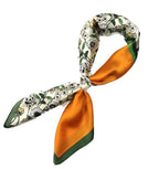 Shanlin Silk Feel Pattern Square Scarves 27" X 27"