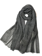 Shanlin Super Large Cotton Blend Lace Scarves for Women (76"x42")