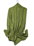 Shanlin Floral Pattern Solid Color Long Scarves for Women