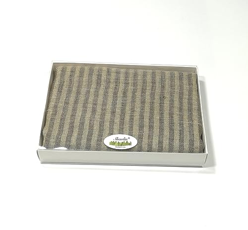 Shanlin Unisex Natural Color 100% Linen Scarves for Men and Women