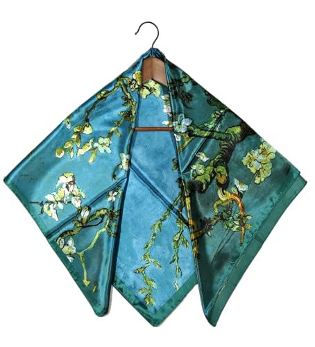 Shanlin Large Square Satin Scarves in Gift Box (35" X 35")