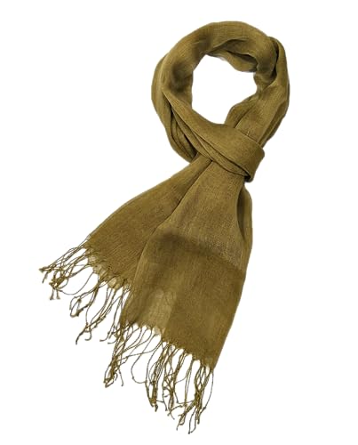 Shanlin Unisex 100% Linen Scarves for Men and Women (71"x22")