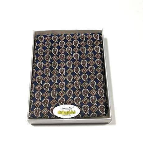 Shanlin Silk Feel Double-Layered Scarves for Men in Gift Box