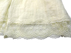 Shanlin Cotton Blend Solid Color Scarves with Elegant Lace Edge for Women