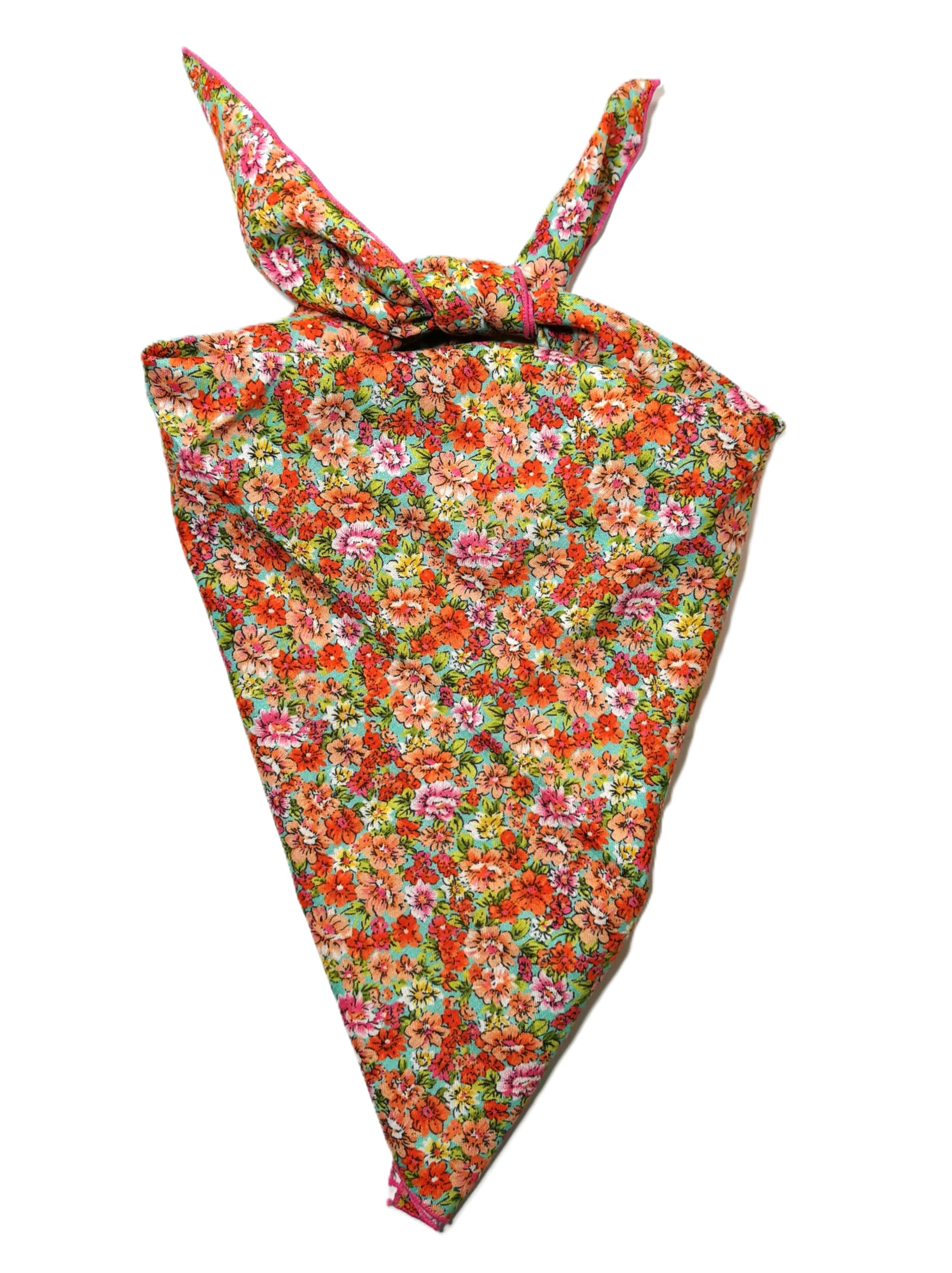 Shanlin Unisex Floral Cotton Square Scarf Bandanas 22x22 inch