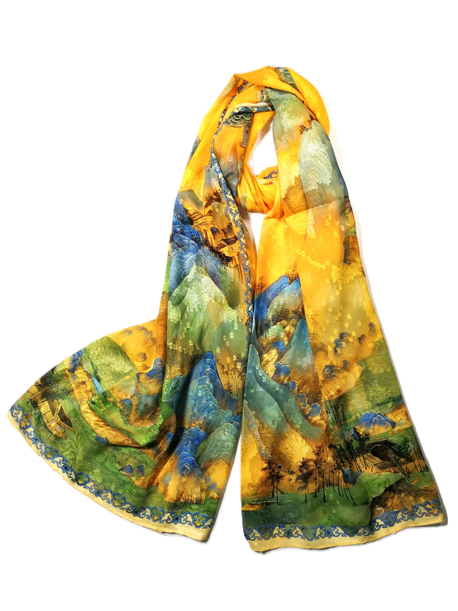 Shanlin Elegant Semi-Transparent Jacquard Scarf – Soft Lightweight Wrap for Formal Events, 70x180cm