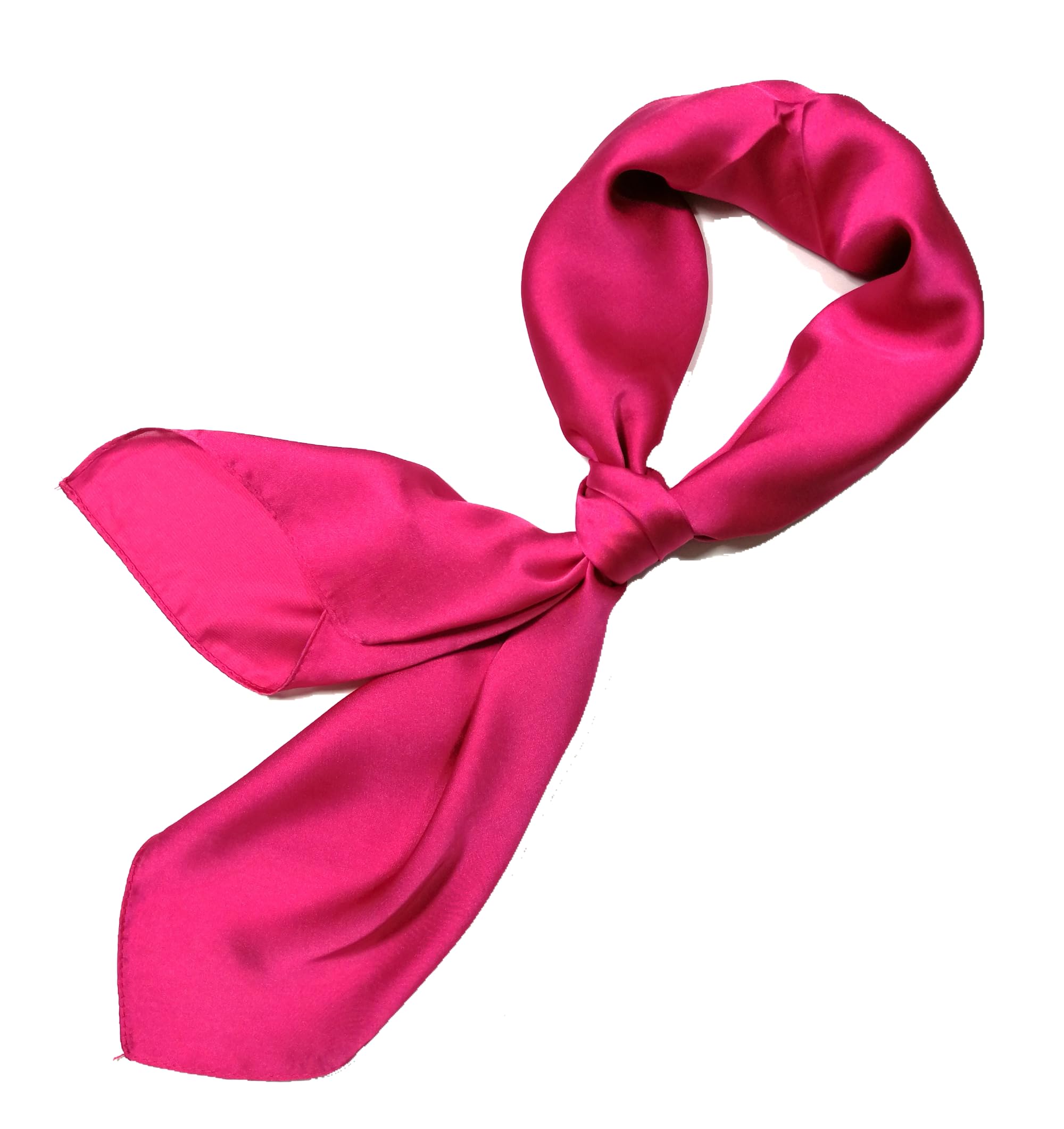 Shanlin Silk Feel Pattern Square Scarves 27" X 27"(Solid Color)