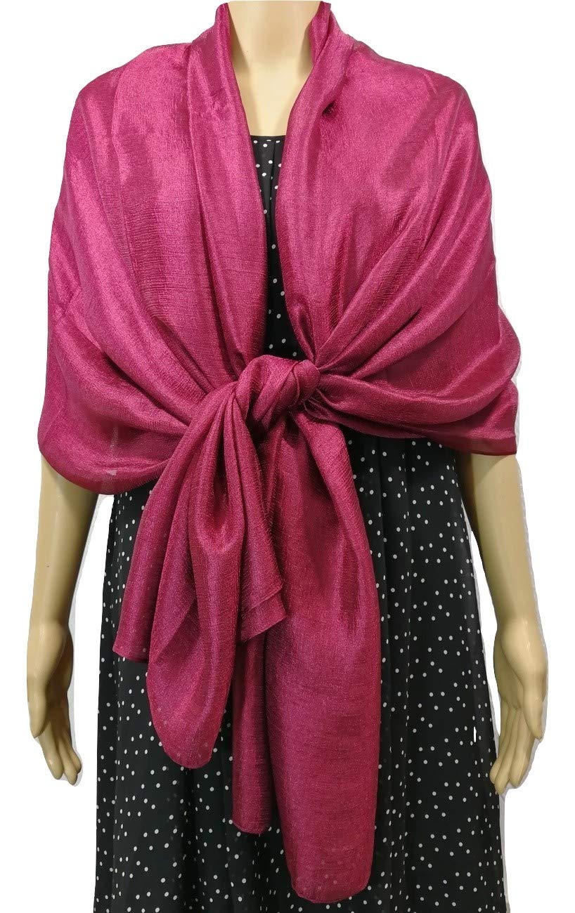 Shanlin Solid Color Silk Feel Long Scarves