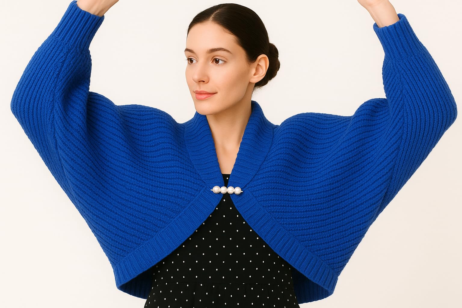 Shanlin Acrylic Cocoon Cardigan Shrug Sweater Shawl