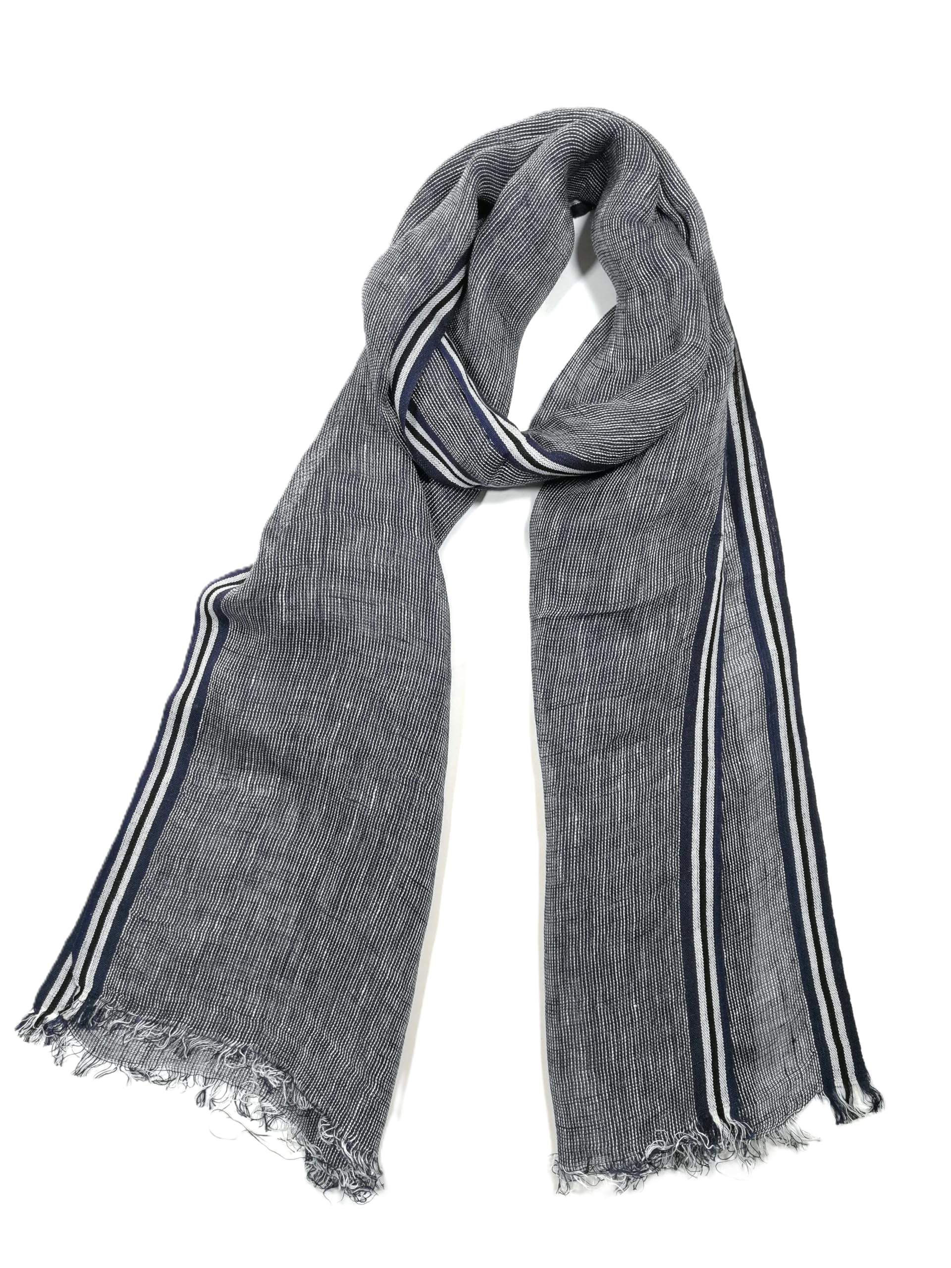 Shanlin Unisex 100% Linen Scarves for Men and Women (71"x22")