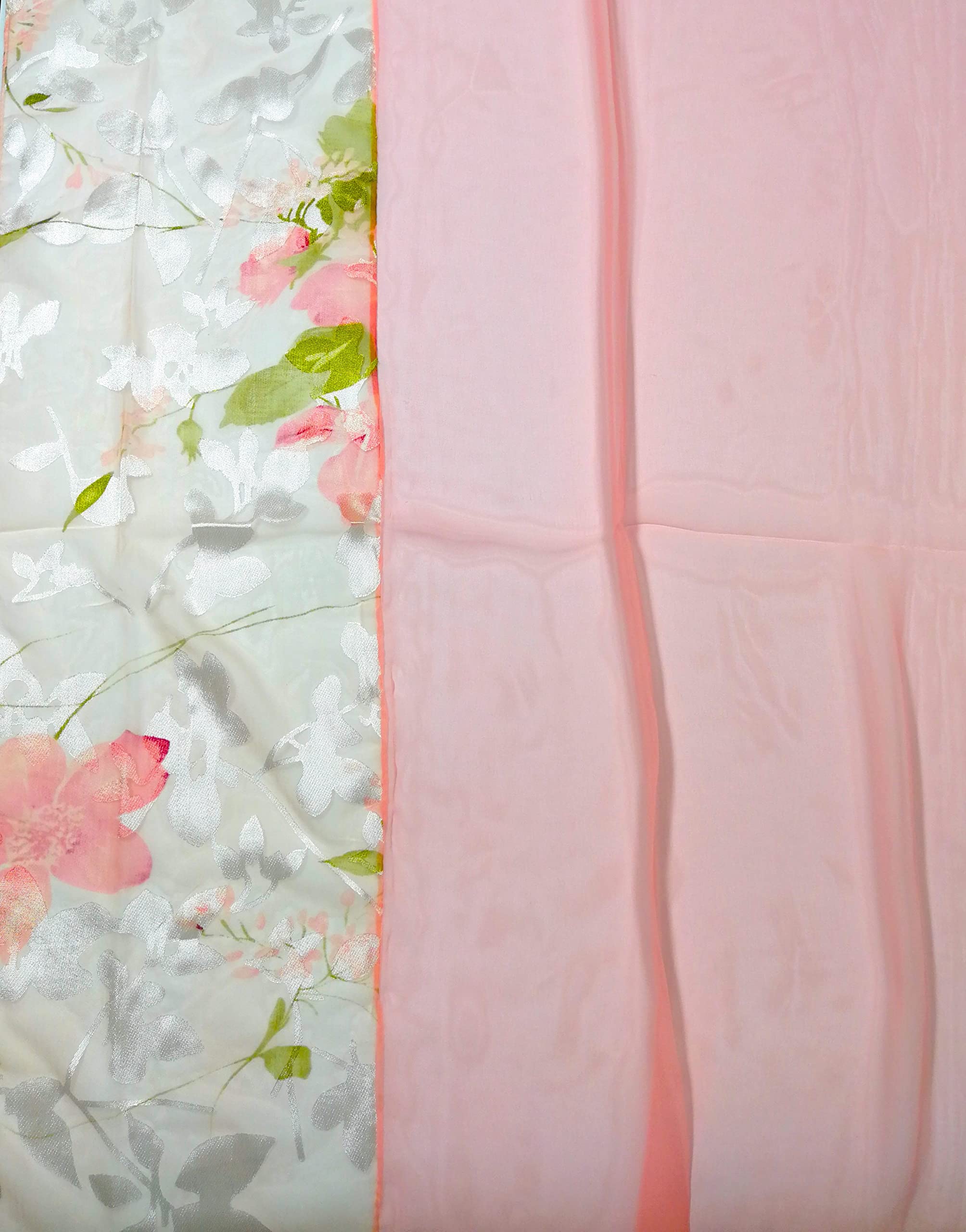 Shanlin Floral Silk Feel Scarf Evening Shawl
