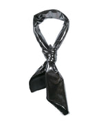 Shanlin Metallic Headscarf Futuristic Galaxy-Inspired Wrap Y2K Bandana Hip Hop Square Scarf for Women & Men
