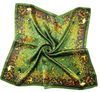 Shanlin Unisex 100% Mulberry Silk Square Scarf in Gift Box (27”x27”)