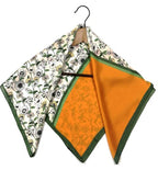 Shanlin Silk Feel Pattern Square Scarves 27" X 27"