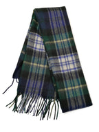 Shanlin 100% Australian Merino Wool Plaid Scarf for Men & Women – Soft, Warm, Lightweight Winter Wrap with Fringe