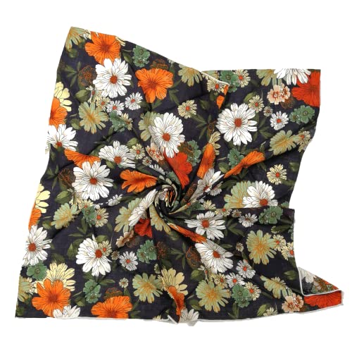 Shanlin Unisex Floral Cotton Bandanas 22x22 inch