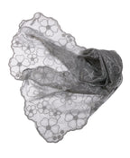 Shanlin Delicate Floral Embroidered Mesh Lace Scarf for Women