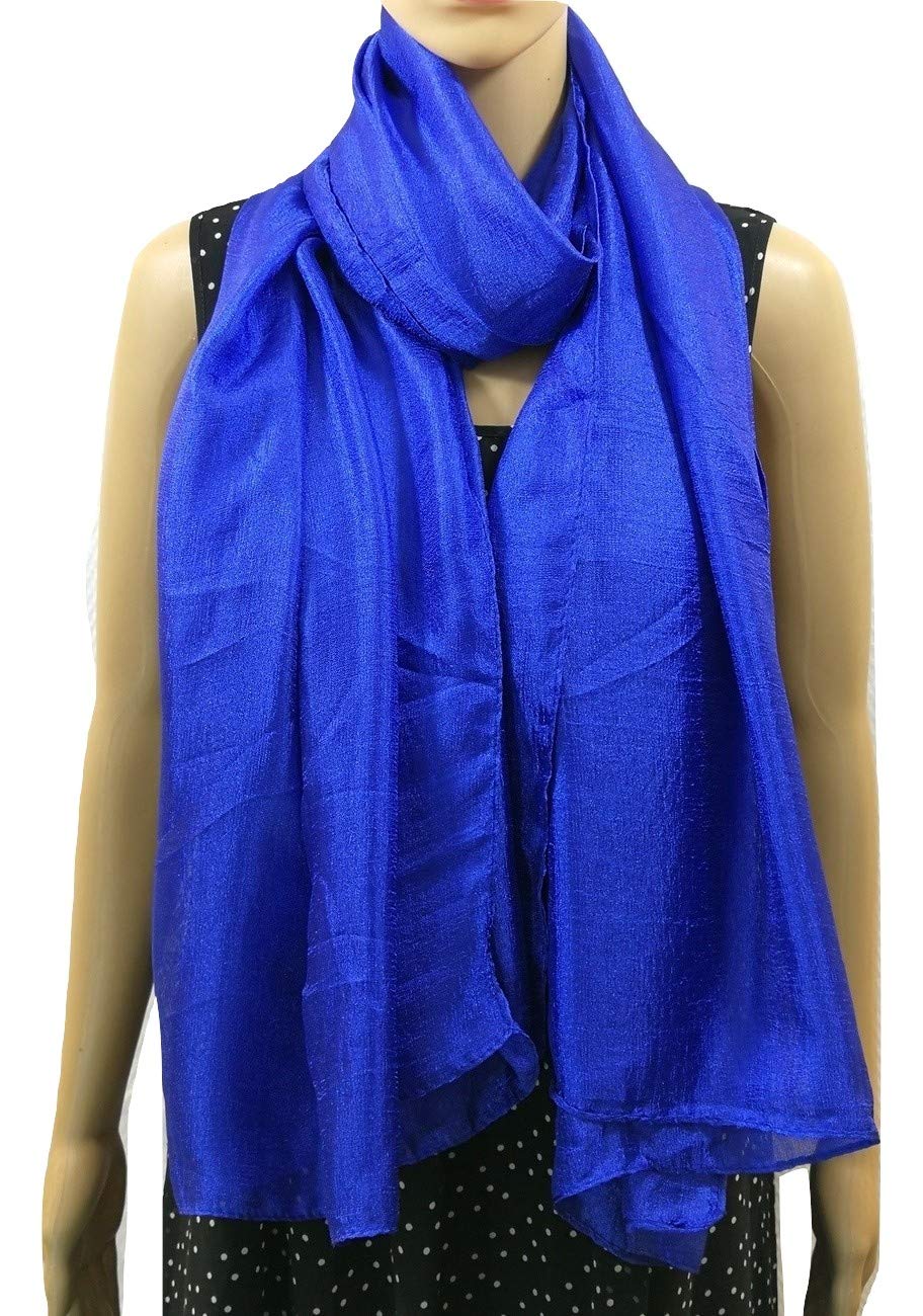 Shanlin Solid Color Silk Feel Long Scarves
