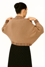 Shanlin Versatile Rainbow Hem Knit Cocoon Cardigan Sweater Shawl
