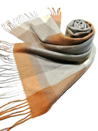 Shanlin 100% Cashmere Ultra Soft Solid & Plaid Scarf for Men & Women with Gift Box
