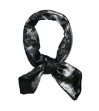 Shanlin Metallic Headscarf Futuristic Galaxy-Inspired Wrap Y2K Bandana Hip Hop Square Scarf for Women & Men